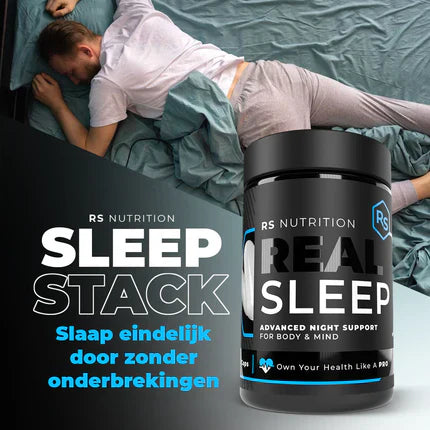 Illustratie van slapeloosheid en slecht slapen, persoon ligt wakker in bed