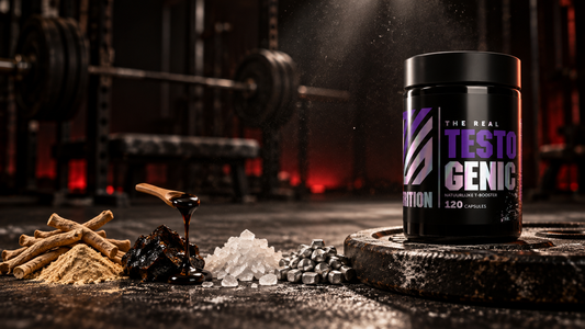 Natuurlijke testosteronbooster Testogenic van RealSupps met ashwagandha en shilajit