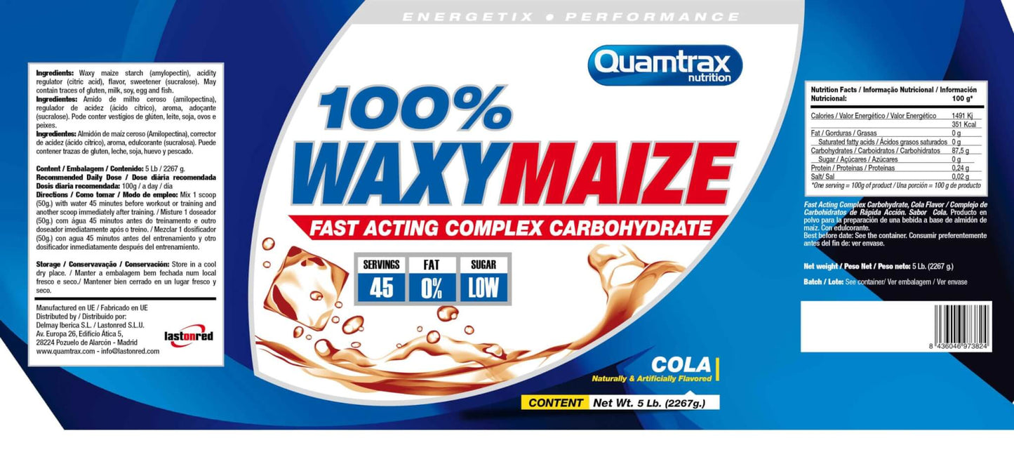 100� WaxyMaize Cola 5L 2267g - 17,5 x 42