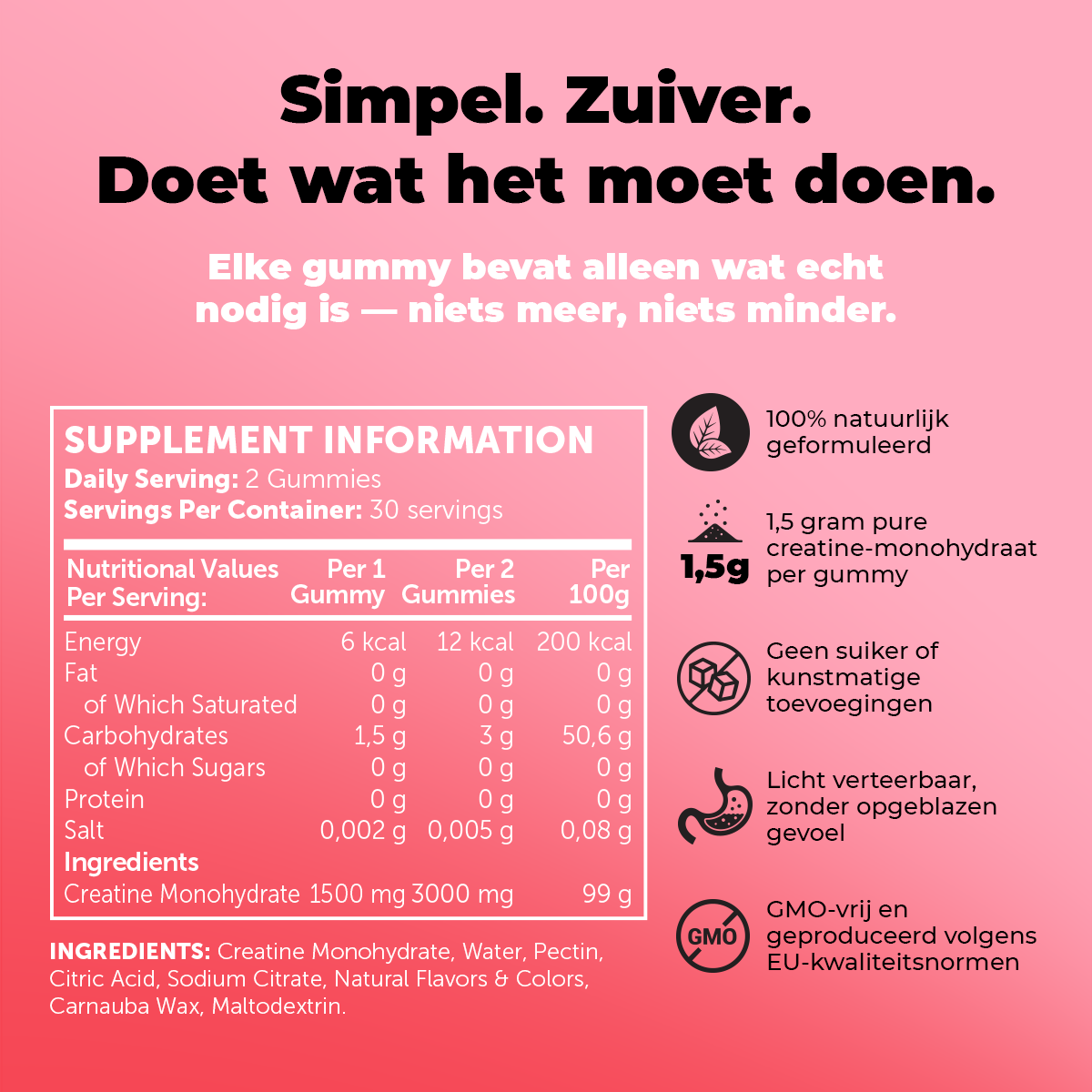 Juicy Strawberry Creatine Gummies