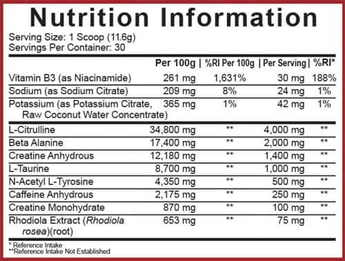 5% nutrition kill it pre workout