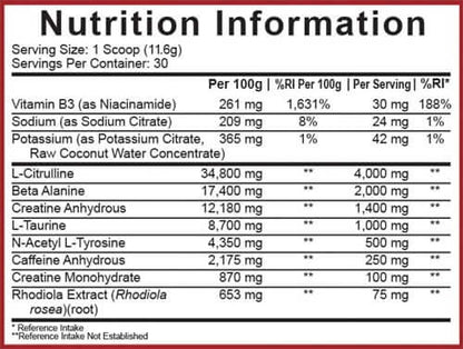 5% nutrition kill it pre workout
