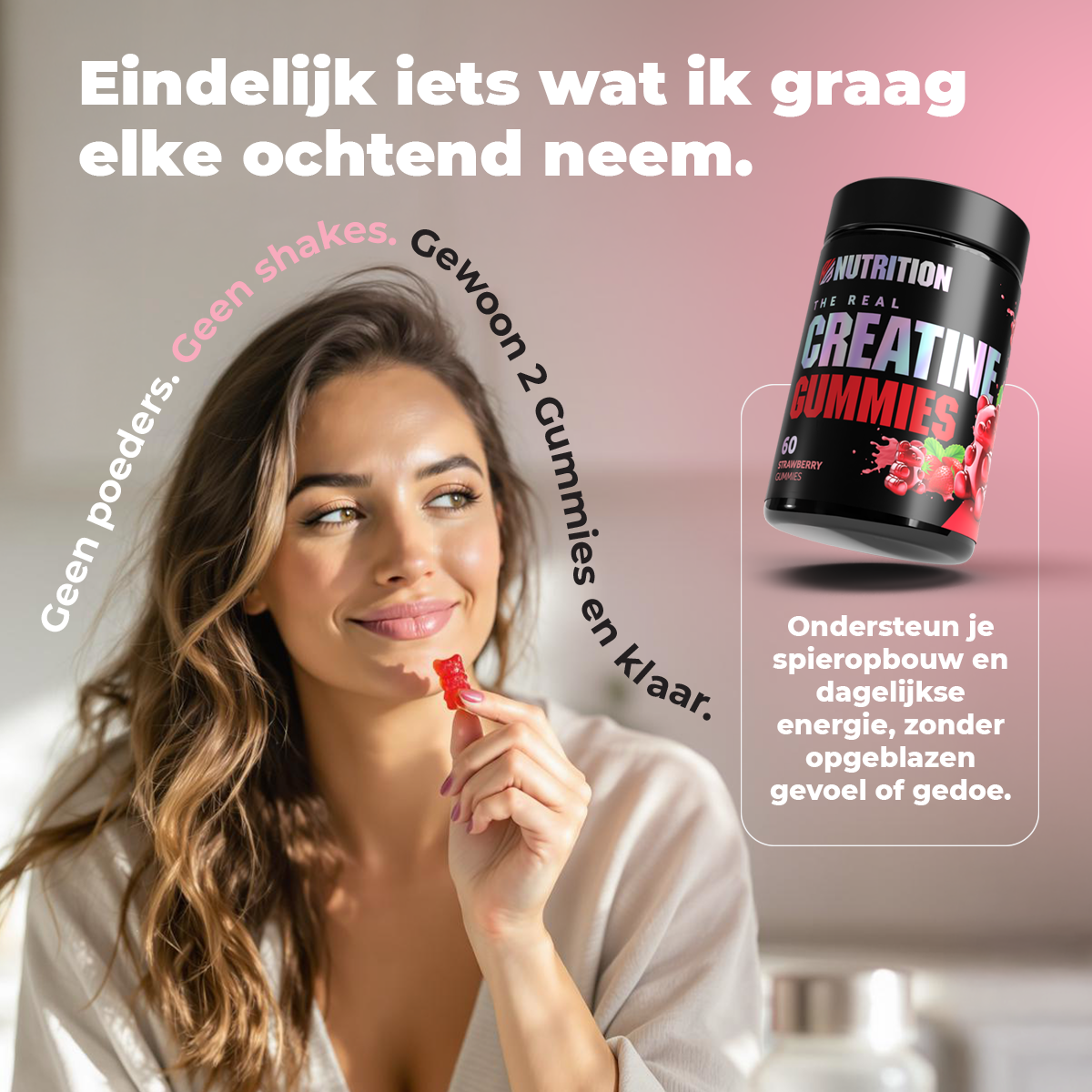 Juicy Strawberry Creatine Gummies