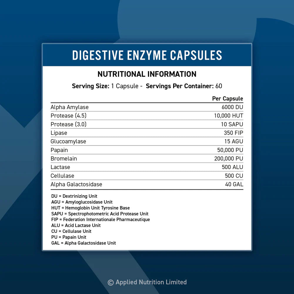 Applied Nutrition Digestive Enzyme