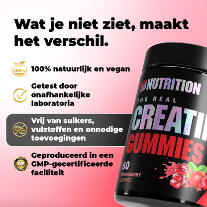 Juicy Strawberry Creatine Gummies