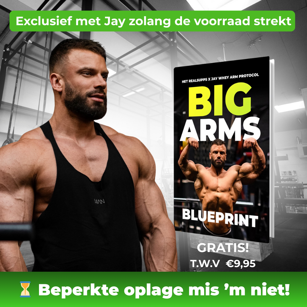Aanbieding gratis arm trainingschema Jay Whey