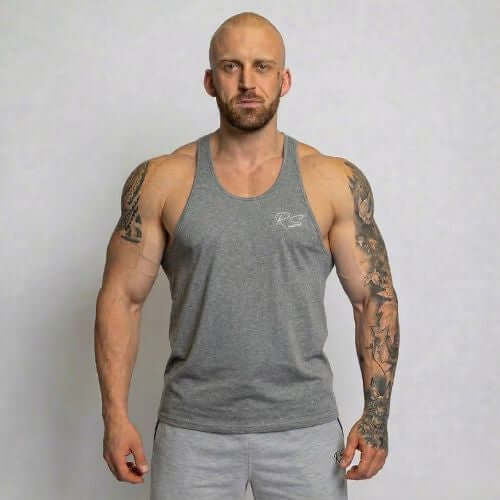 RS - Man Tanktop - Deep Cut Light Grey