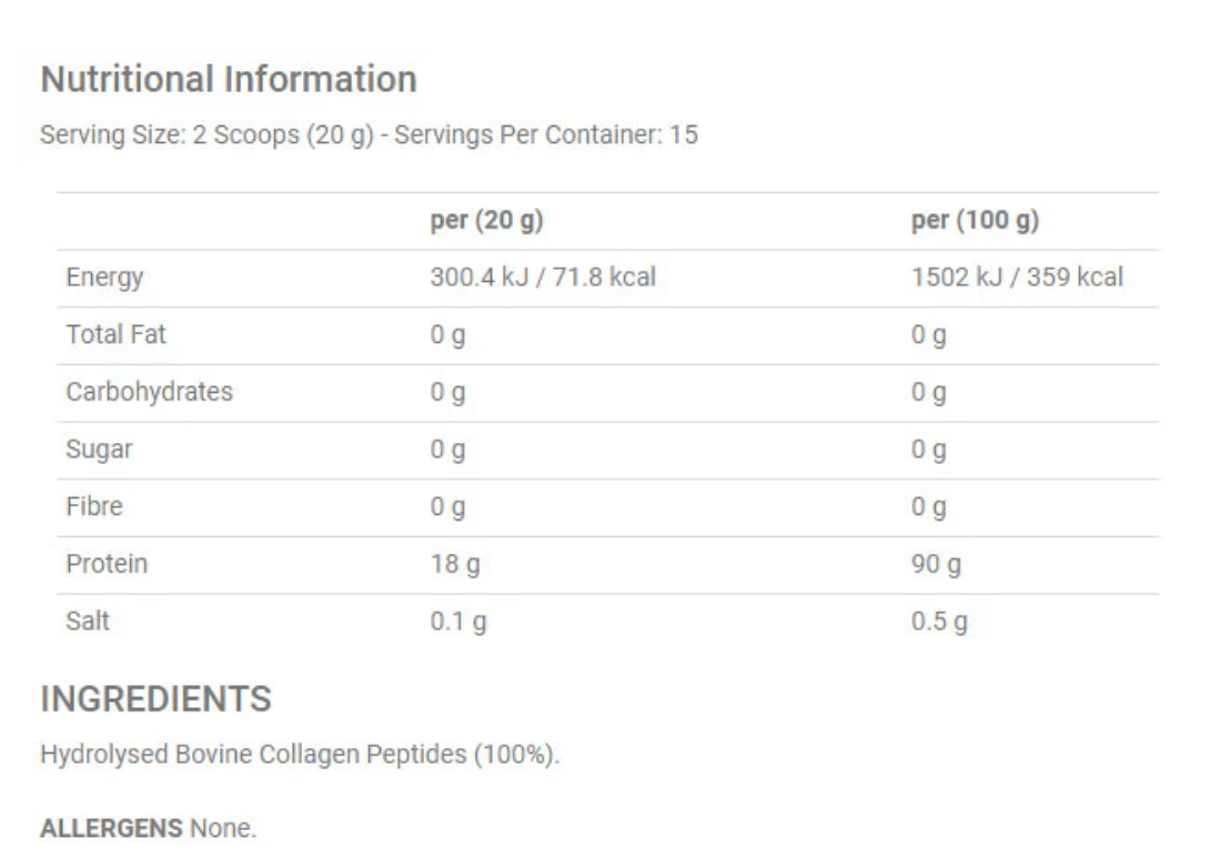 Applied Nutrition Collagen Peptides 300 gram