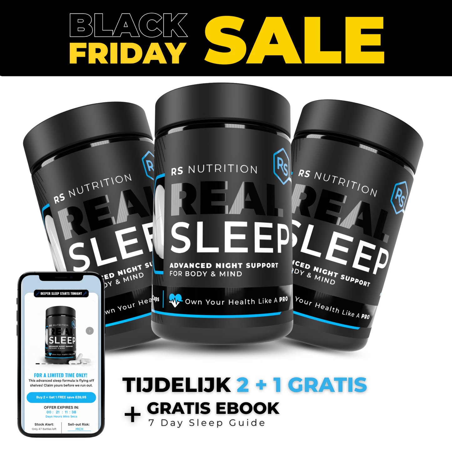Slaap Slimmer: 2+1 Gratis - Black Friday Bundelactie