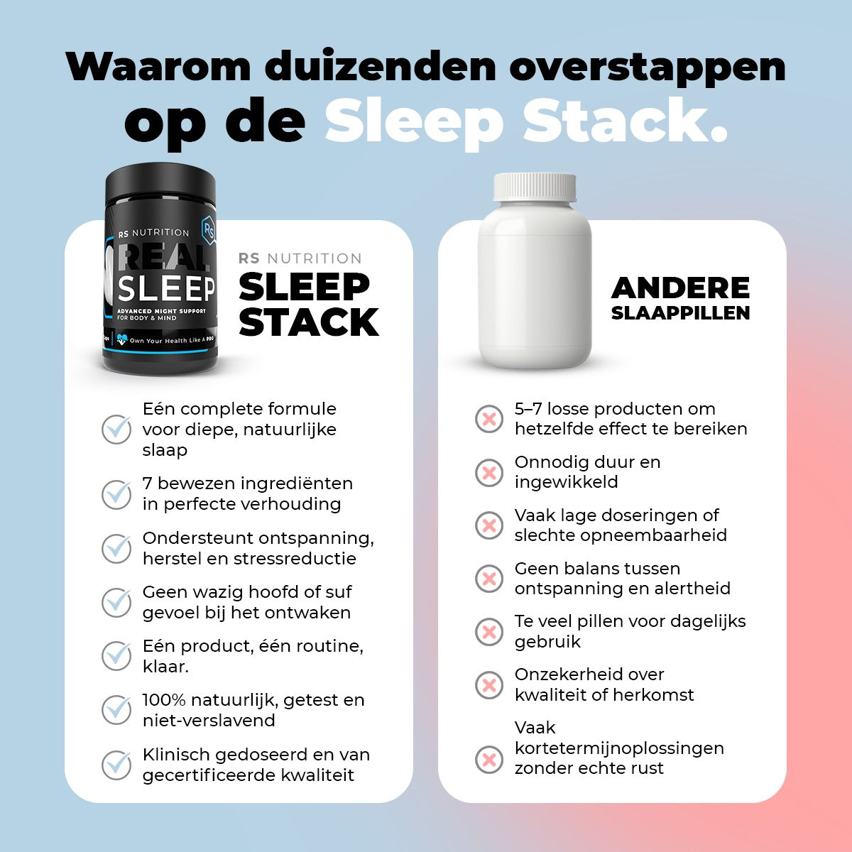 Hoogwaardige formule voor diepe en herstellende slaap