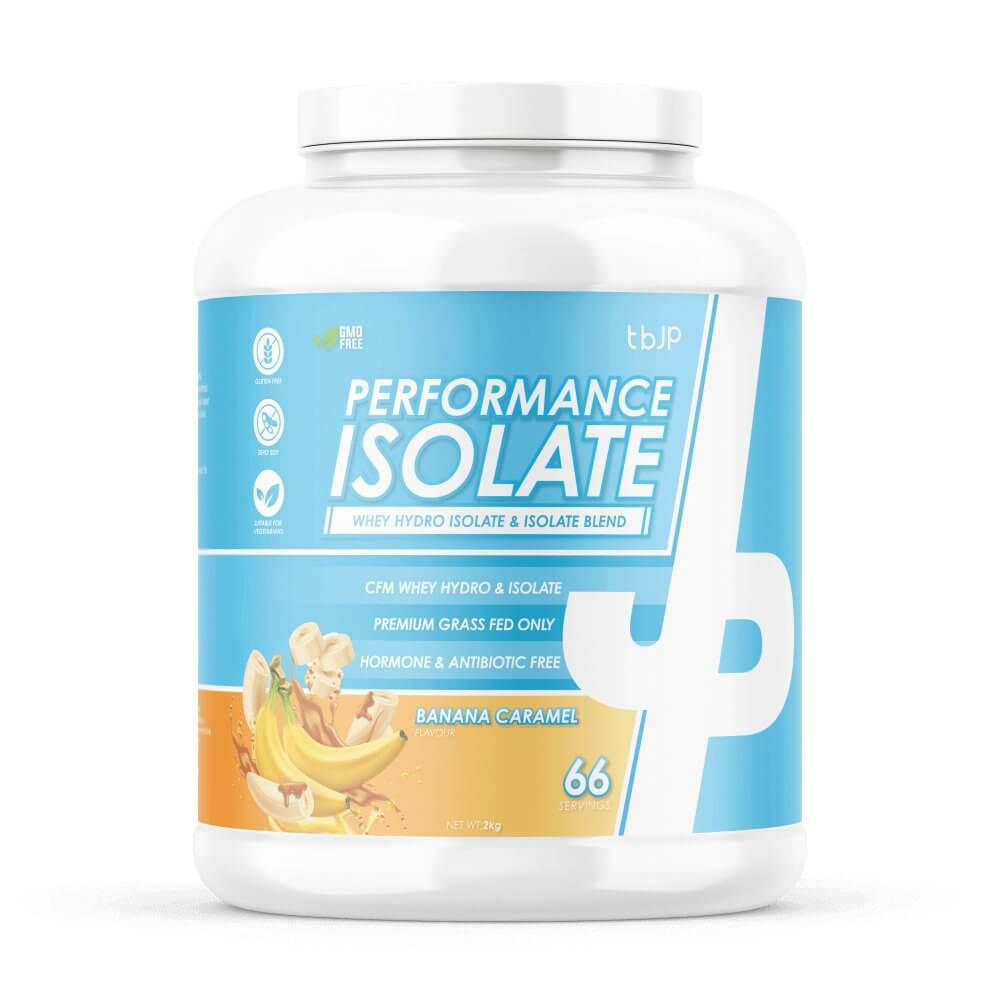 Trained by JP Performance Isolate 2kg Banana Caramel eiwitpoeder