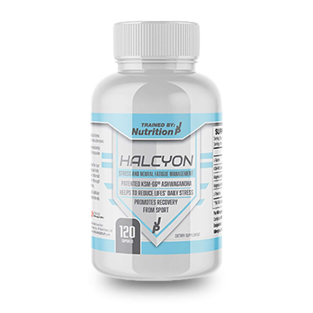 Trained By JP Halcyon supplement met taurine, ashwagandha en magnesium