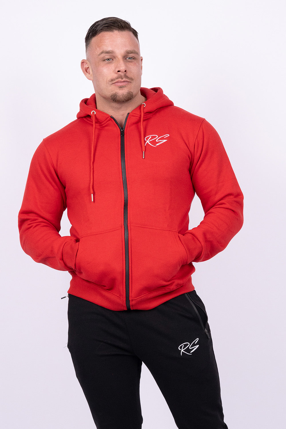 zipper-hoodie-red-front